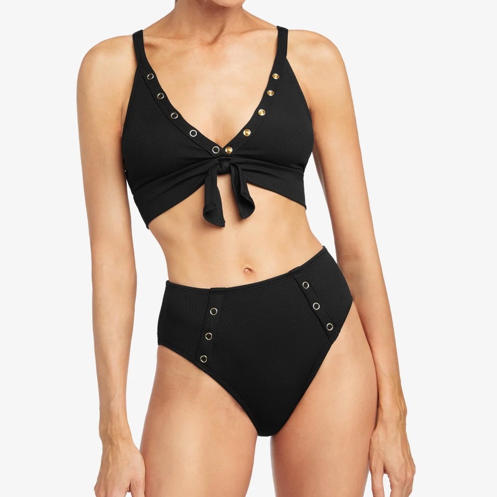 ROBIN PICCONE AMY HIGH WAIST BIKINI BOTTOM